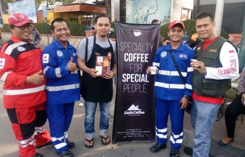 Sada Coffee bersama para dokter PMI Medan